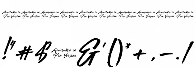 Brat Font OTHER CHARS