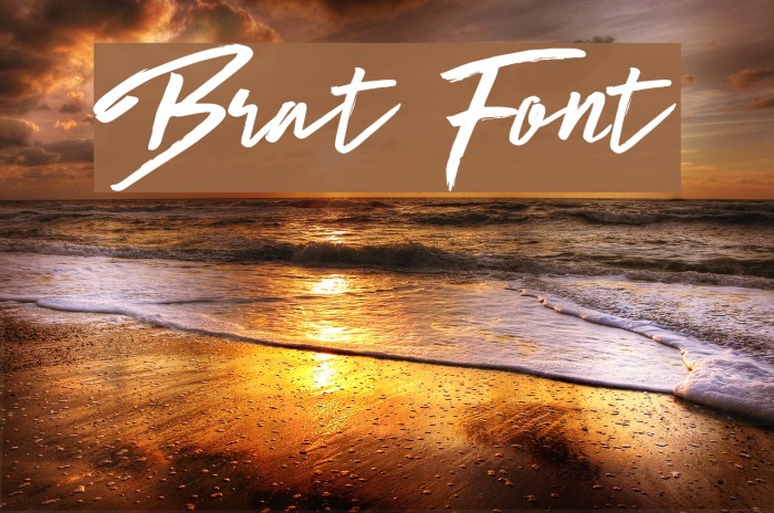 Brat Font examples