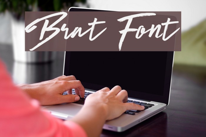 Brat Font examples