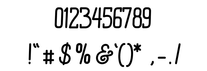 Bratas Rounded Font OTHER CHARS