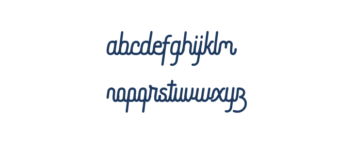 Bratas Rounded Lowercase