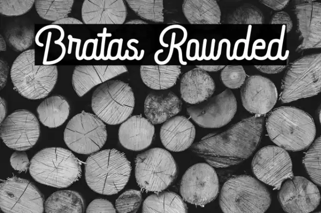 Bratas Rounded Font examples