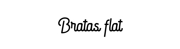 Bratas flat  नि: शुल्क फ़ॉन्ट्स डाउनलोड