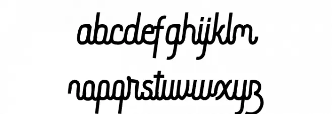 Bratas flat Font LOWERCASE