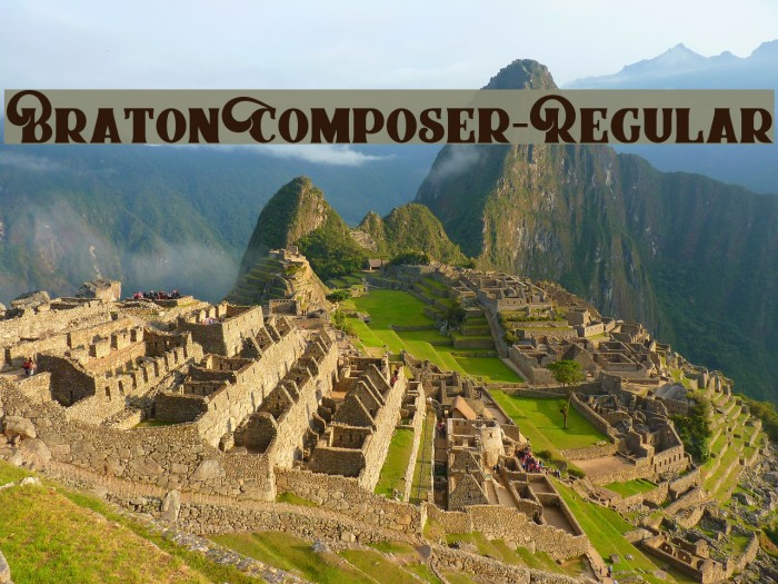 BratonComposer-Regular Font examples