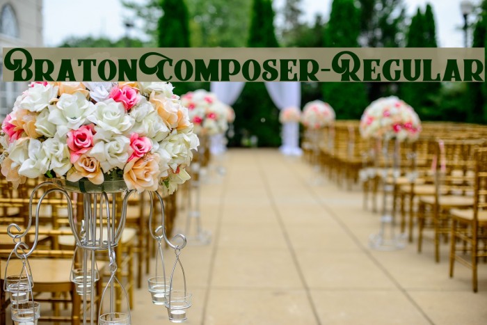 BratonComposer-Regular Font examples