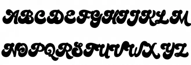 Bratsy Script Demo Reguler フォント 大文字