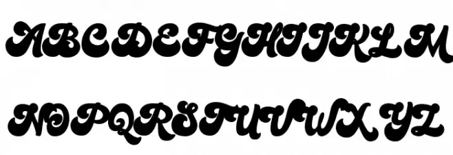 Bratsy Script Demo Reguler フォント 大文字