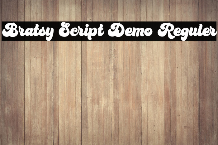Bratsy Script Demo Reguler Example 1