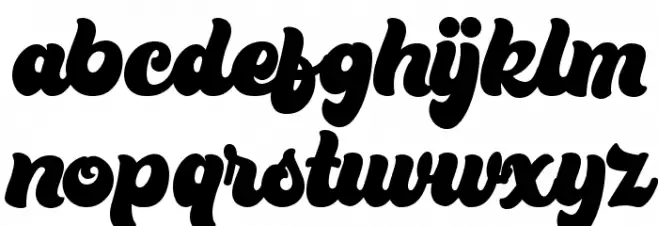 Bratsy Script Demo Reguler Caratteri MINUSCOLO