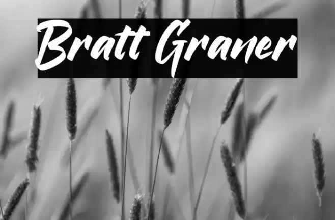 Bratt Graner Font examples