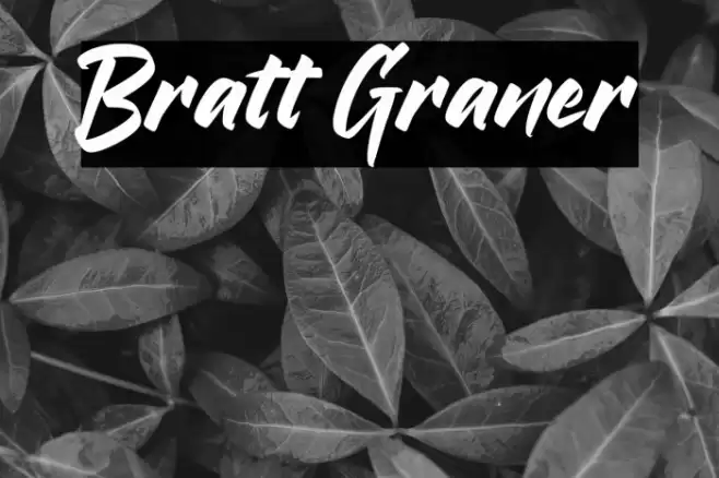 Bratt Graner Font examples