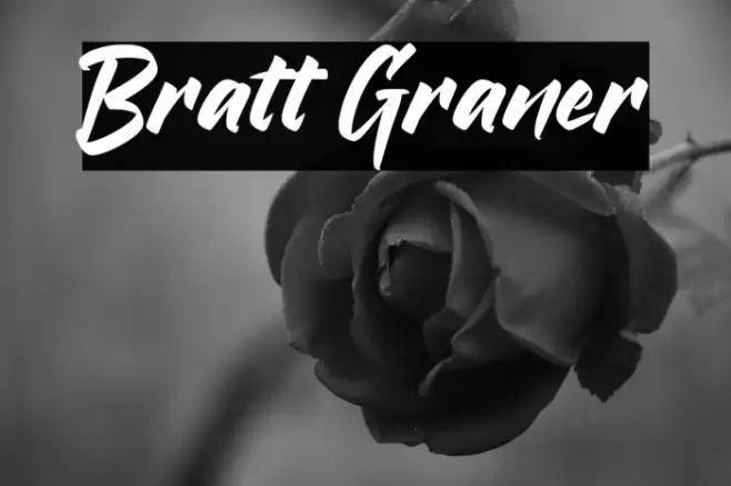 Bratt Graner Font examples