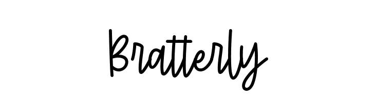 Bratterly  免费字体下载