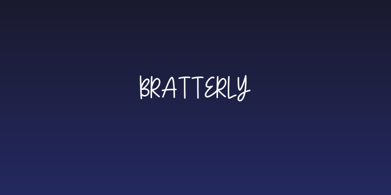 Bratterly Social Header