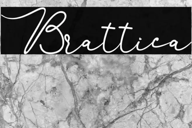 Brattica Font examples