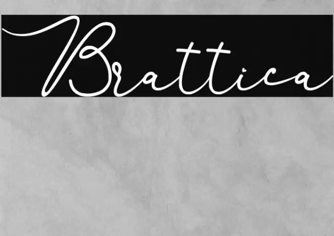 Brattica Font examples