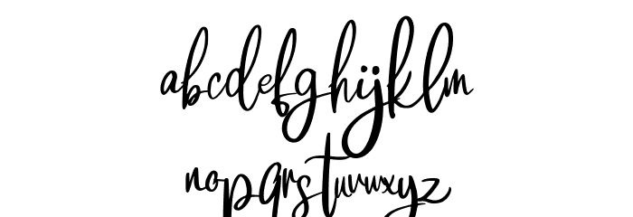 Brattsoon FREE Font LOWERCASE