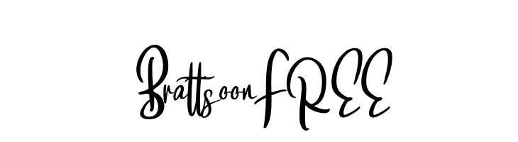 BrattsoonFREE  フリーフォントのダウンロード