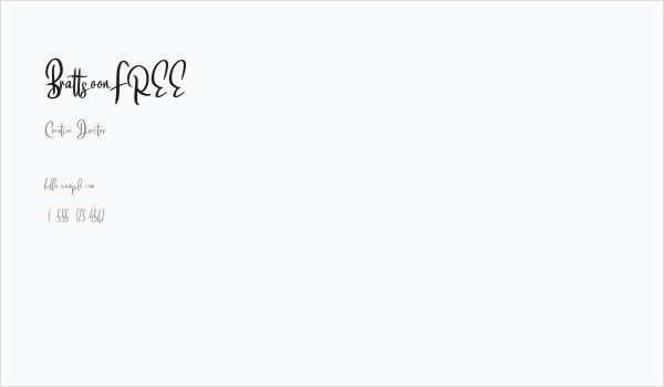 BrattsoonFREE Business Card