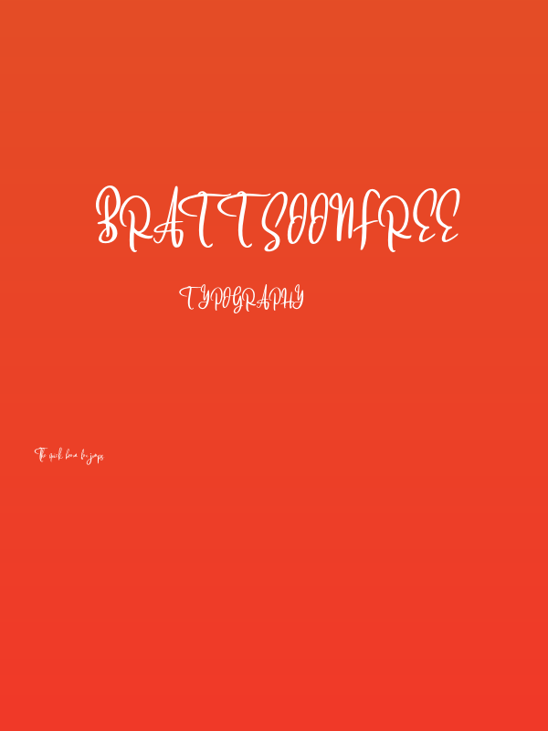 BrattsoonFREE Poster