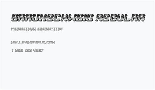 Braunschweig Regular Business Card