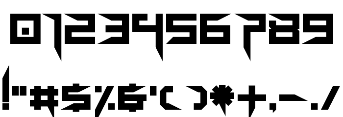 BravAda Arma Regular Font OTHER CHARS