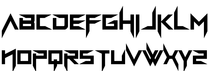 BravAda Arma Regular Font LOWERCASE