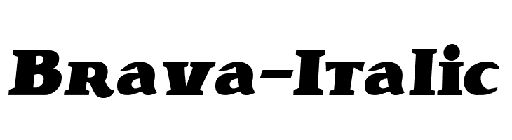 Brava-Italic  フリーフォントのダウンロード