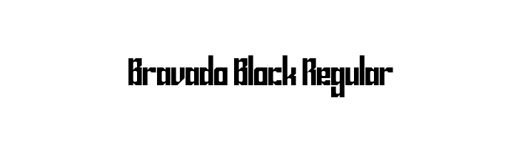 Bravado Block Regular Font