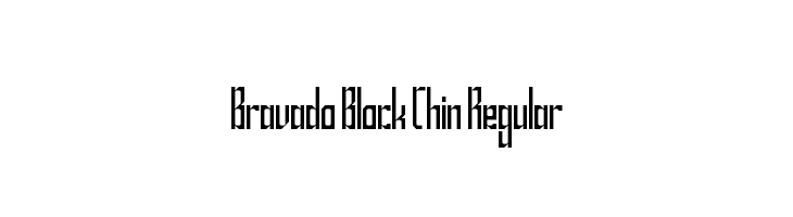 Bravado Block Thin Regular Font