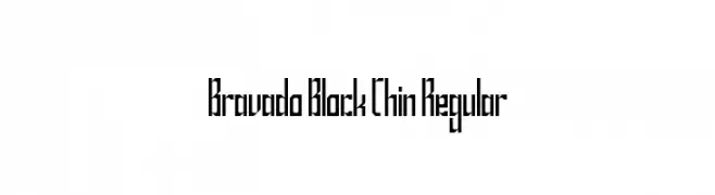 Bravado Block Thin Regular  नि: शुल्क फ़ॉन्ट्स डाउनलोड
