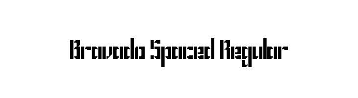 Bravado Spaced Regular  フリーフォントのダウンロード