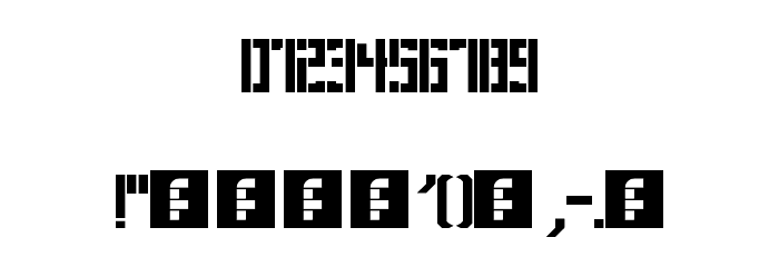 Bravado Spaced Regular Font OTHER CHARS