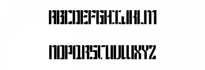 Bravado Spaced Regular خط أحرف كبيرة