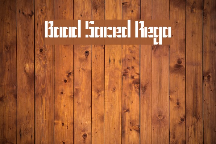 Bravado Spaced Regular Font examples