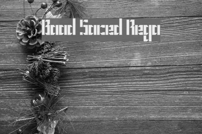 Bravado Spaced Regular Font examples