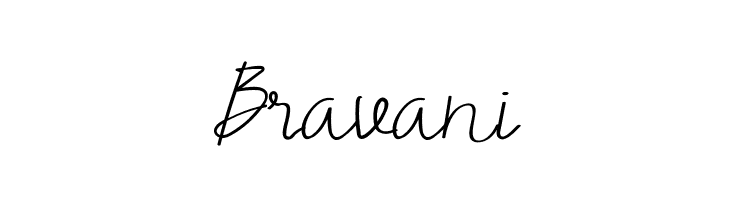 Bravani  免费字体下载