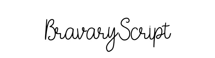 Bravary Script  フリーフォントのダウンロード