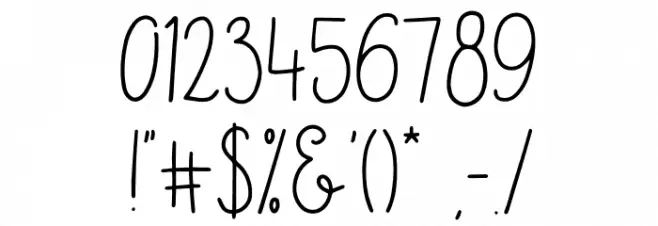 Bravary Script Font OTHER CHARS