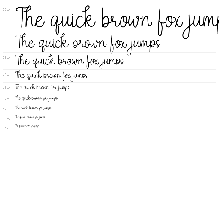 Bravary Script Waterfall