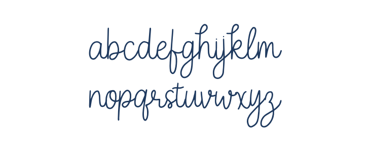 Bravary Script Lowercase