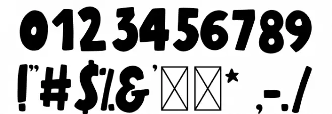 Bravary Font OTHER CHARS