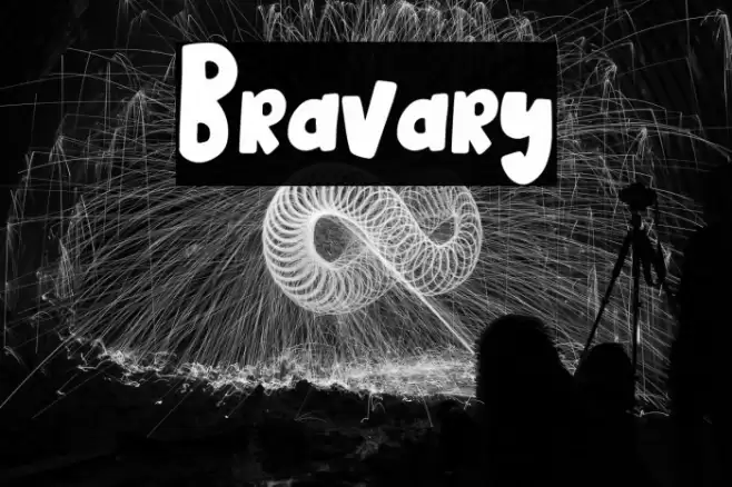 Bravary Font examples