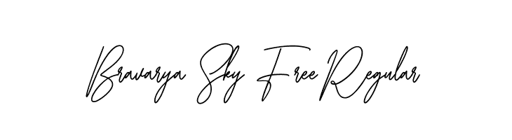 Bravarya Sky Free Regular  لخطوط تنزيل