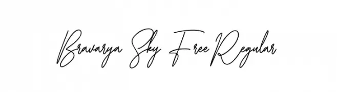 Bravarya Sky Free Regular  font caratteri gratis