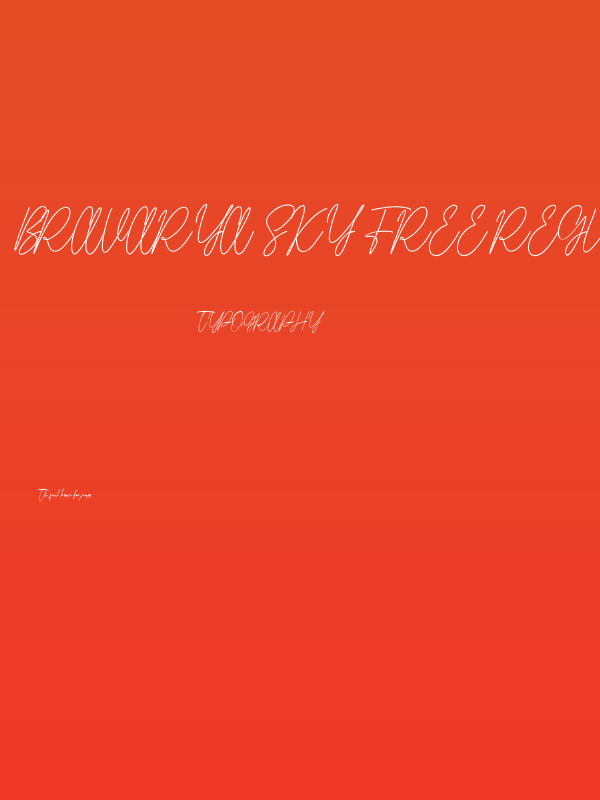 Bravarya Sky Free Regular Poster