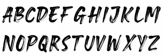 Brave Gates Personal use Schriftart Groß