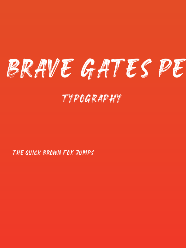 Brave Gates Personal use Poster