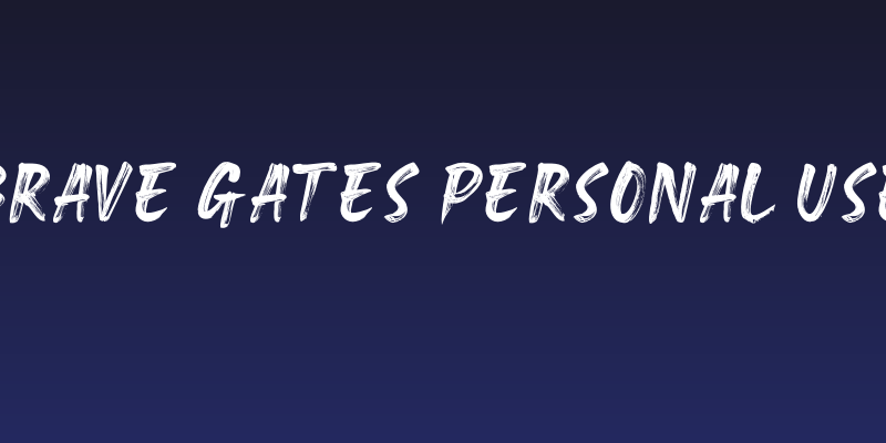 Brave Gates Personal use Social Header